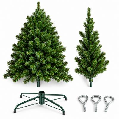 Гъста изкуствена коледна елха с естествен вид
